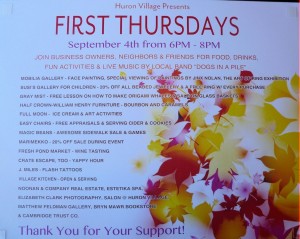 1st Thursdays Poster- Sept