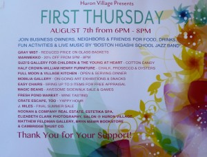 1st Thursdays Poster- Aug