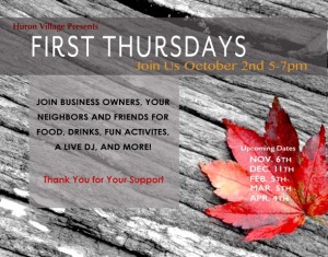 FIRST THURSDAYS OCT 9 29 14