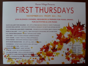 1st Thursday Poster- Nov